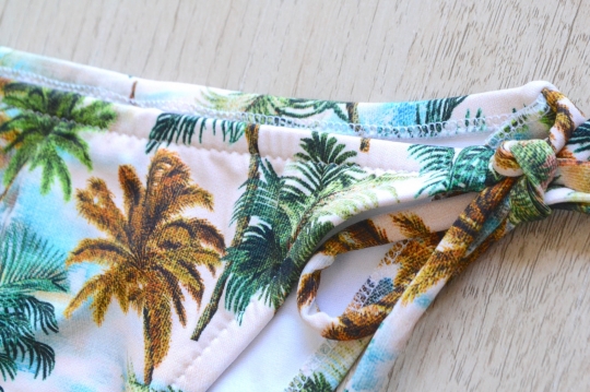 DELFINA knit palmtreekhaki bikini