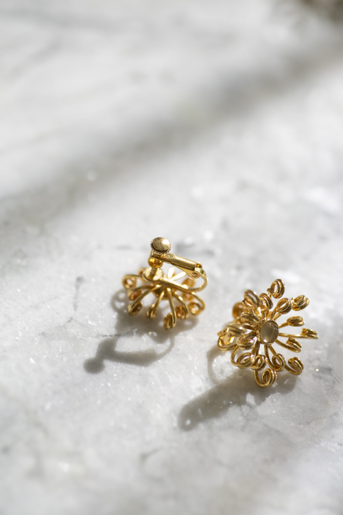 Jorge morales flower motif earrings
