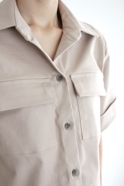 JAN 'N JUNE beige half-sleeve shirt TOPS