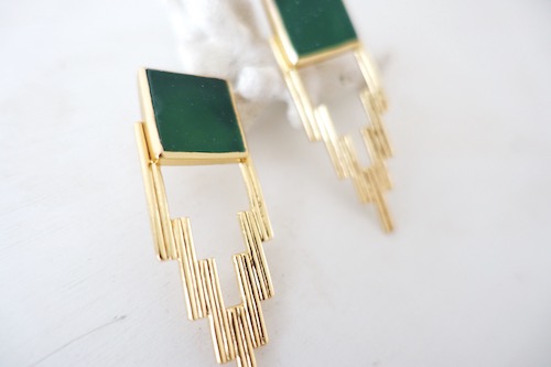 ikkelele EMPIRE STATE NY earrings