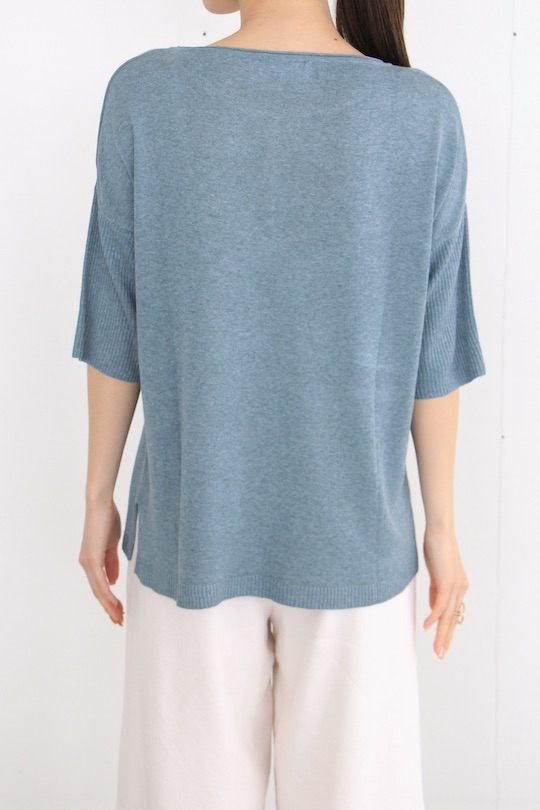 indi&cold Blue summer knit tops