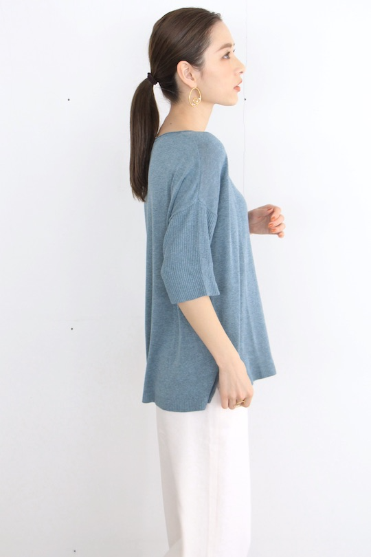 indi&cold Blue summer knit tops
