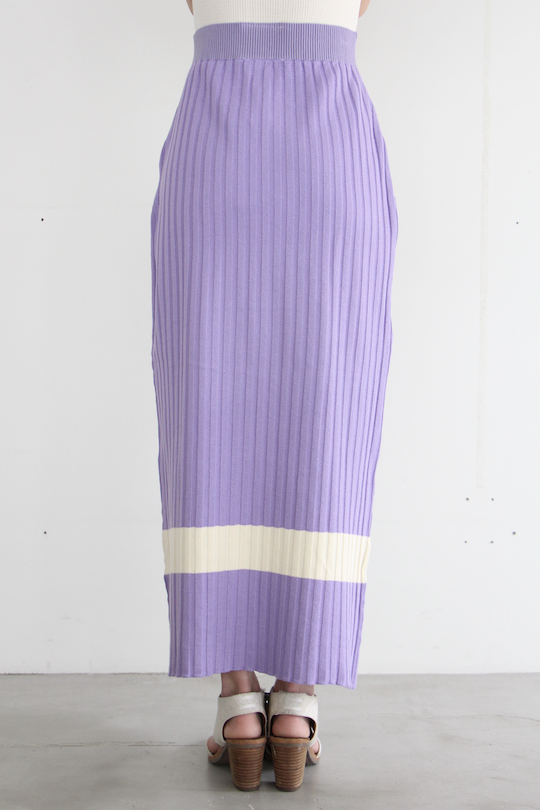 RITA ROW cotton tight skirt purple