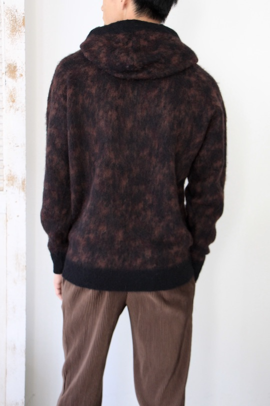 -Men's- roberto collina alpaca brown hoodie