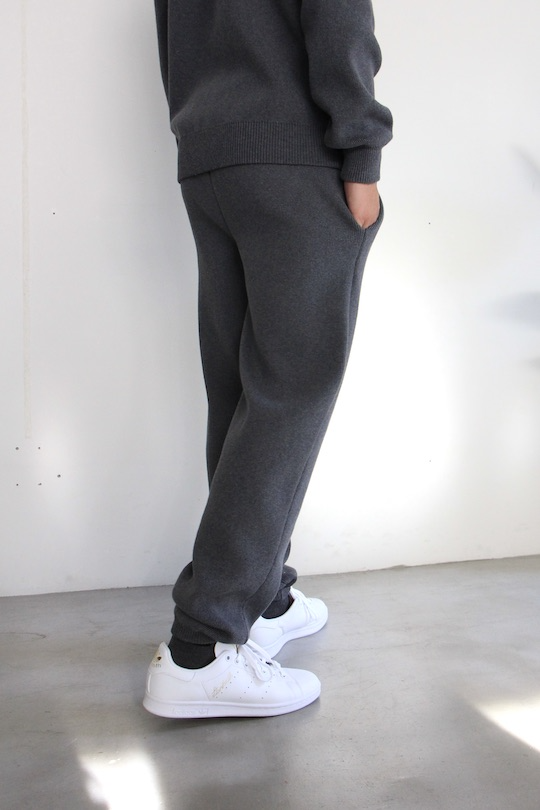 -Men's- roberto collina gray knit cotton pants
