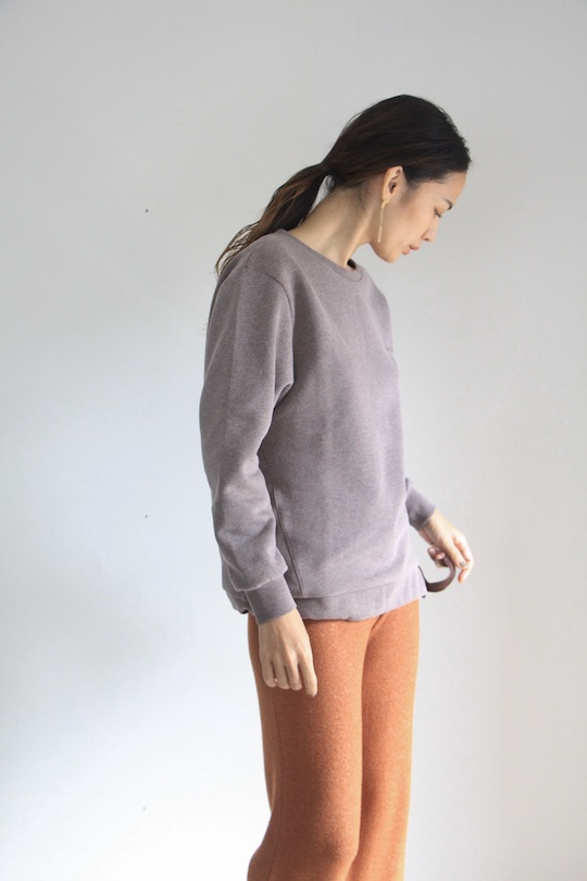 SIMPLE jules jersey sweater taupe mel