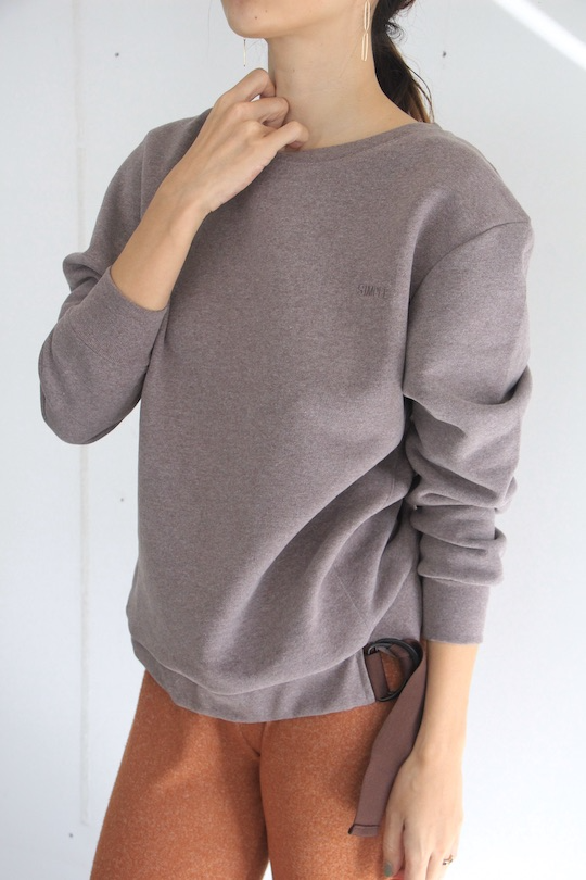 SIMPLE jules jersey sweater taupe mel