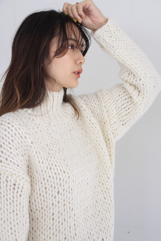 JUST cookie knit -white-