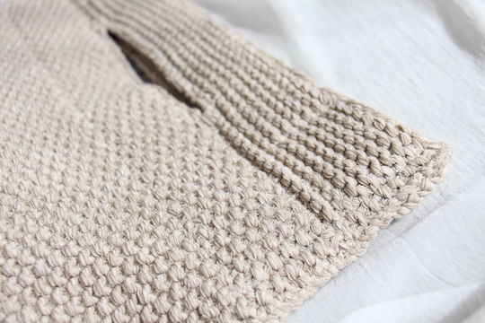 roberto collina cotton knitted hand bag - beige-