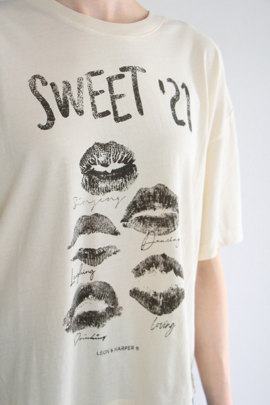 Leon&Harper lip print T-shirt