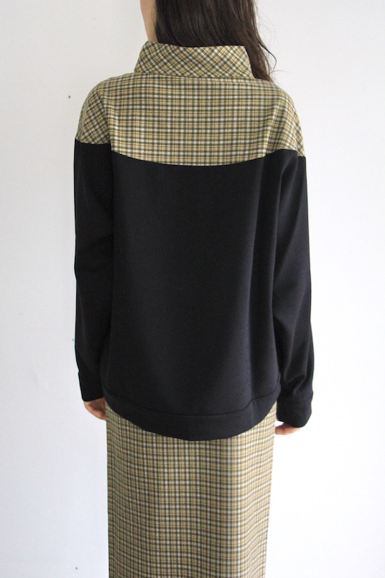 ESP BEND Sweater green checker/black