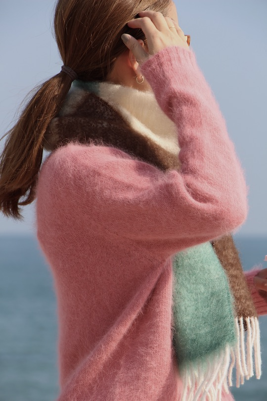 roberto collina angora knit pink