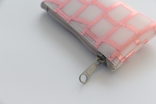 Luisa Cevese pink tape coin case