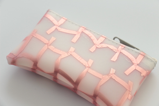 Luisa Cevese pink tape coin case