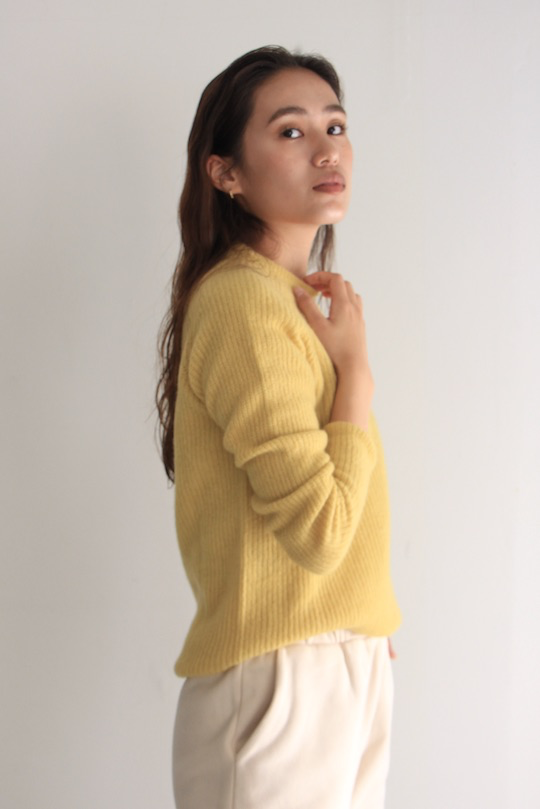 roberto collina  silkcashmere knit yellow