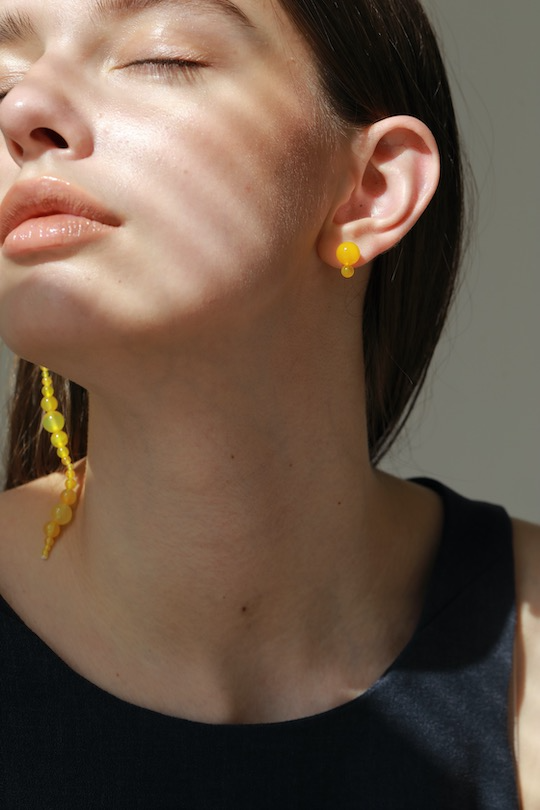 Mussels and Muscles GLYZINIA earring YELLOW