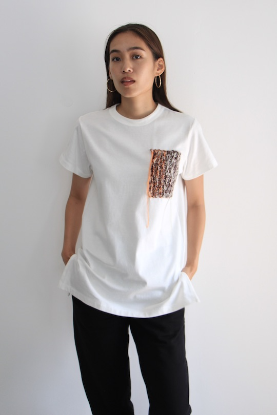 ALYSI uncinetto white T-shirt