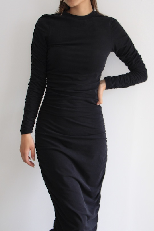 JAN 'N JUNE  midi dress RIDO black