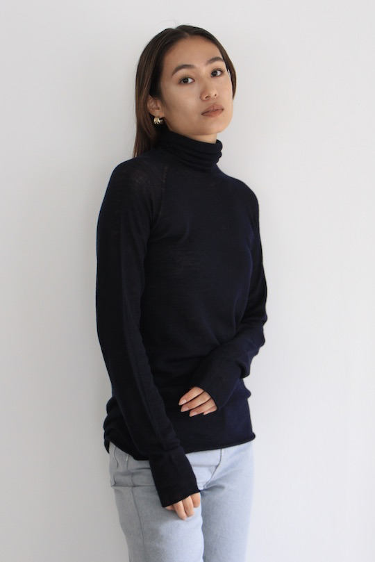 roberto collina SEMI SHEER TURTLENECK