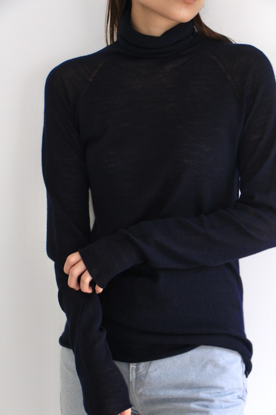 roberto collina SEMI SHEER TURTLENECK