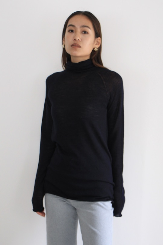 roberto collina SEMI SHEER TURTLENECK