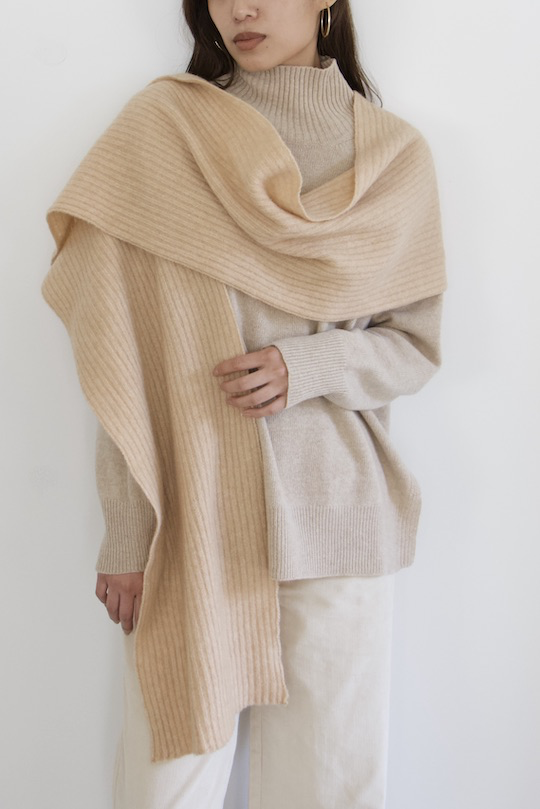 roberto collina CASHMERE SCARF =camel=