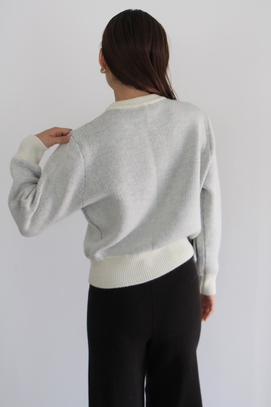 ALYSI graphic monotone knit