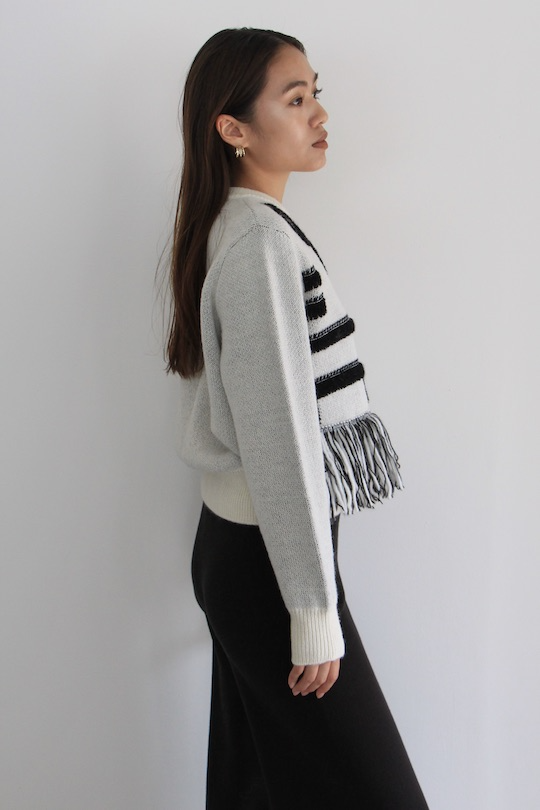 ALYSI graphic monotone knit