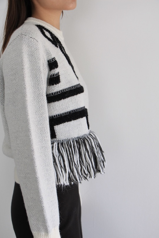 ALYSI graphic monotone knit