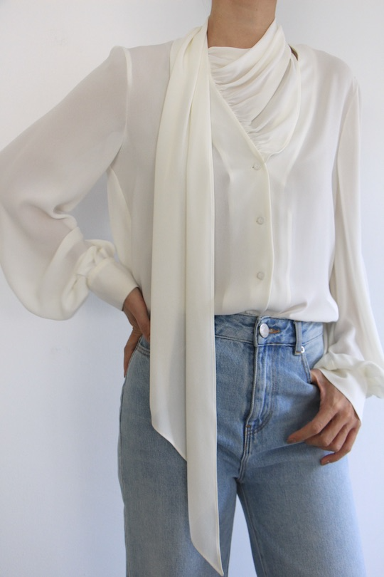 BIRELIN white sheer blouse