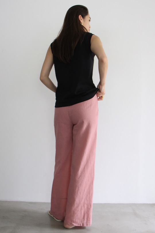 5PREVIEW linen wide pts -pink-