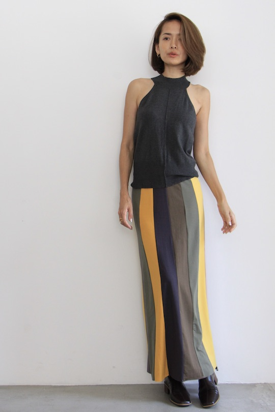 HENRITTEE STEFFENSEN multi color stripe skirt