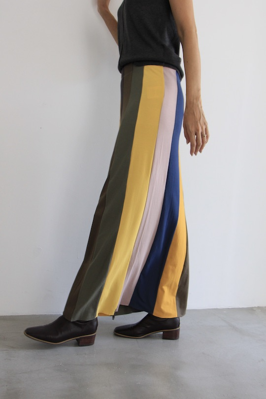 HENRITTEE STEFFENSEN multi color stripe skirt