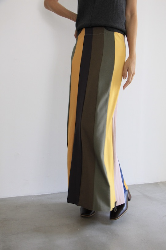 HENRITTEE STEFFENSEN multi color stripe skirt