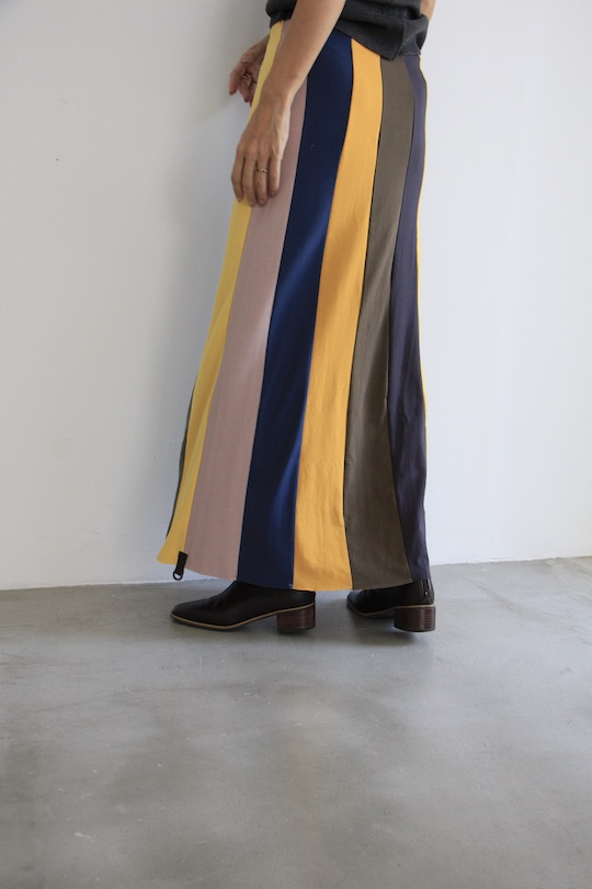 HENRITTEE STEFFENSEN multi color stripe skirt