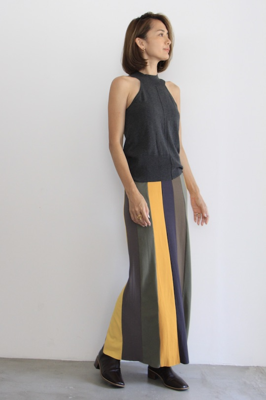 HENRITTEE STEFFENSEN multi color stripe skirt