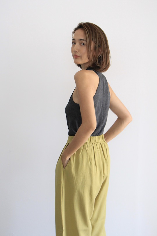 MY ESSENTIAL WARDROBE halter neck gray knit tops