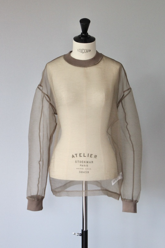 ESTHÉ organza Sweatshirt brown