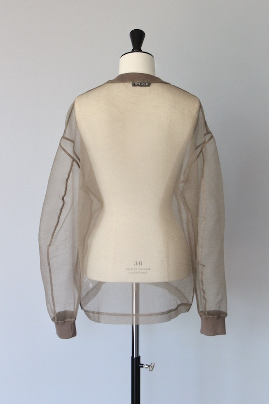 ESTHÉ organza Sweatshirt brown