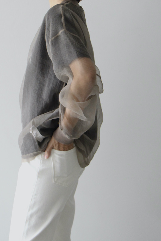 ESTHÉ organza Sweatshirt brown