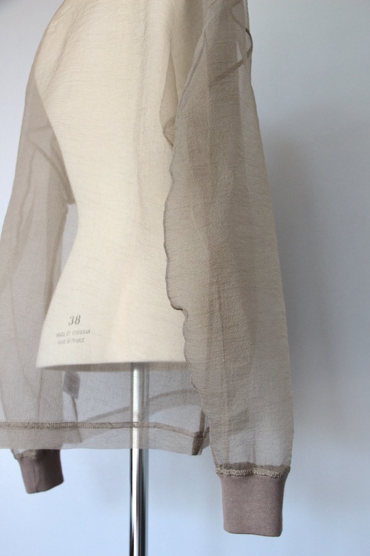 ESTHÉ organza Sweatshirt brown