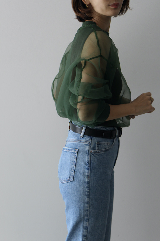 ESTHÉ organza Sweatshirt green