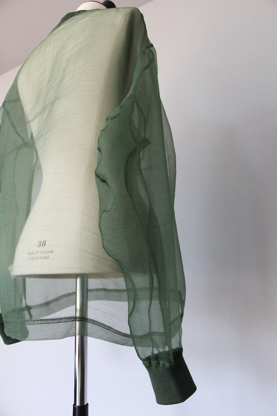 ESTHÉ organza Sweatshirt green