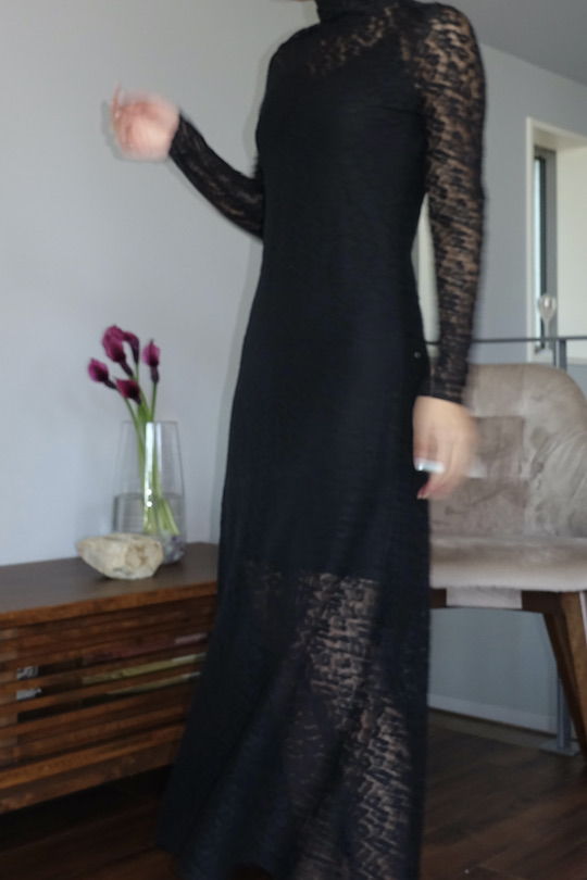 SUNCOO leopard lace dress