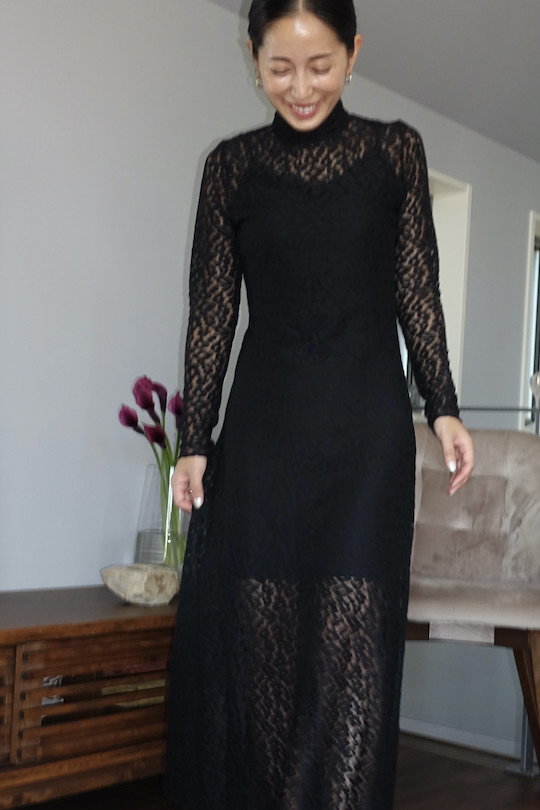 SUNCOO leopard lace dress