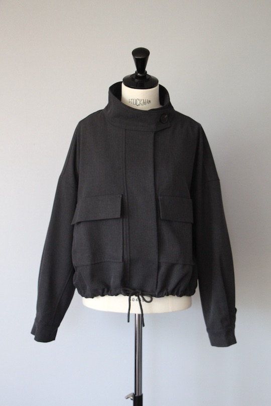 SUNCOO stand collar blouson gray