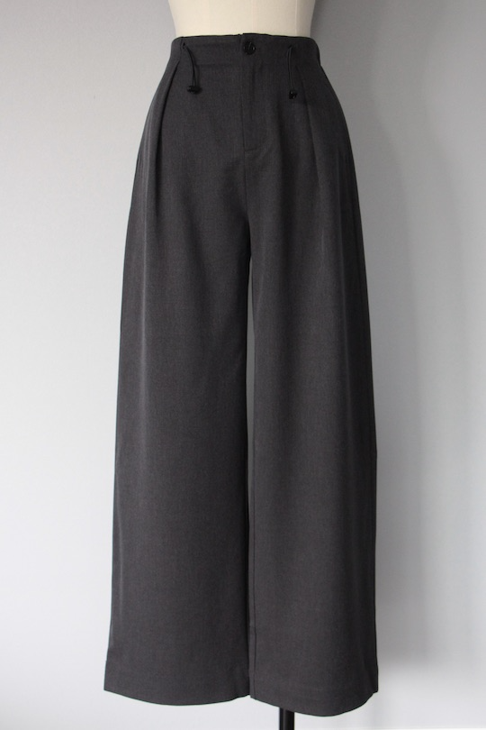 SUNCOO  wide leg pants gray