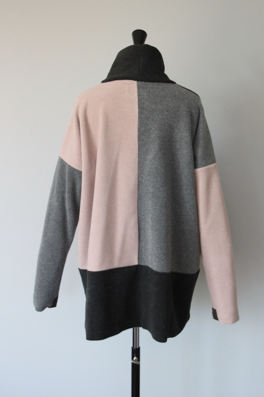 HENRITTEE STEFFENSEN block color fleece tops -pink-