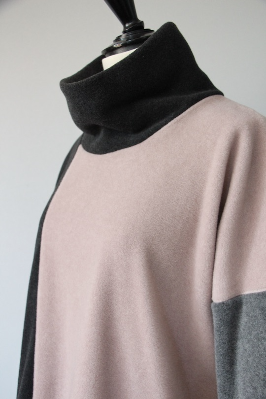 HENRITTEE STEFFENSEN block color fleece tops -pink-