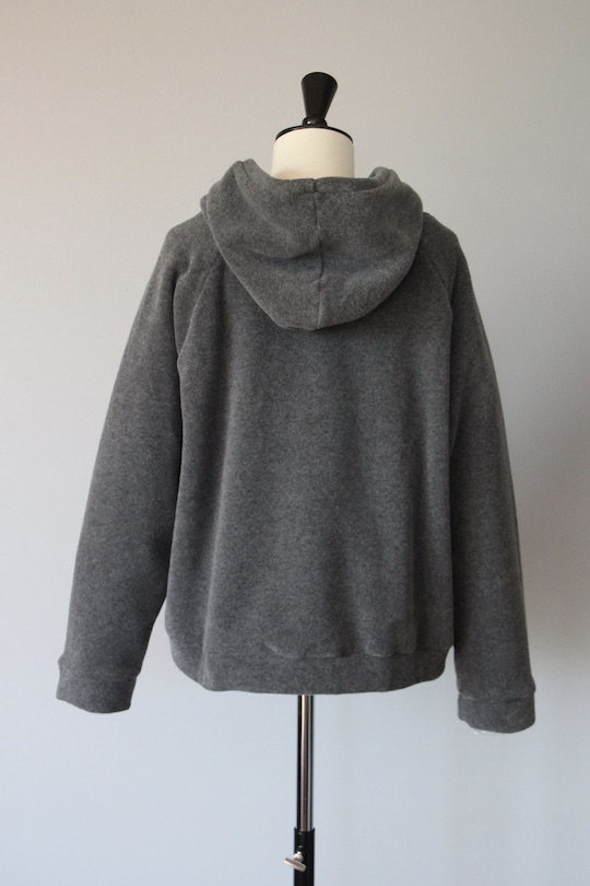 HENRITTEE STEFFENSEN fleece hoodie -gray-